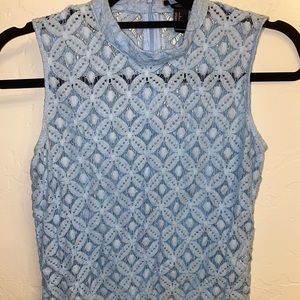 Light blue lace top from Forever 21